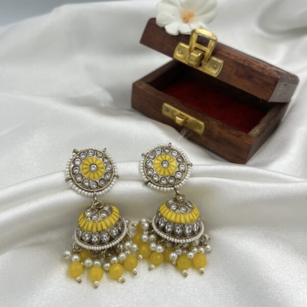 Haldi Kundanika - Shaan of Handcrafted Jhumki