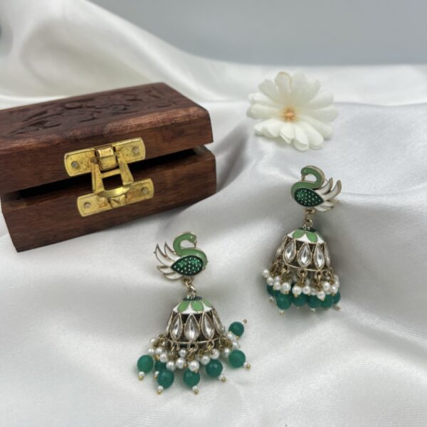 Mayurvaani - Handcrafted with Emerald Pearls