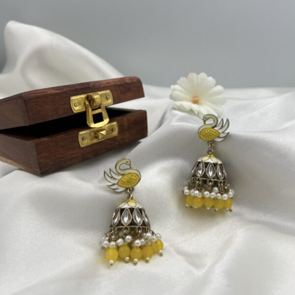 Mayurvaani - Handcrafted with Yellow Pearls