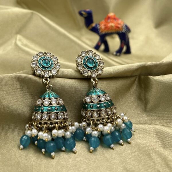 Firozi Rudrani - The Sophisticated Glow of Enamel and Pearls