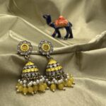 Kesariya Rudrani - The Sophisticated Glow of Enamel and Pearls