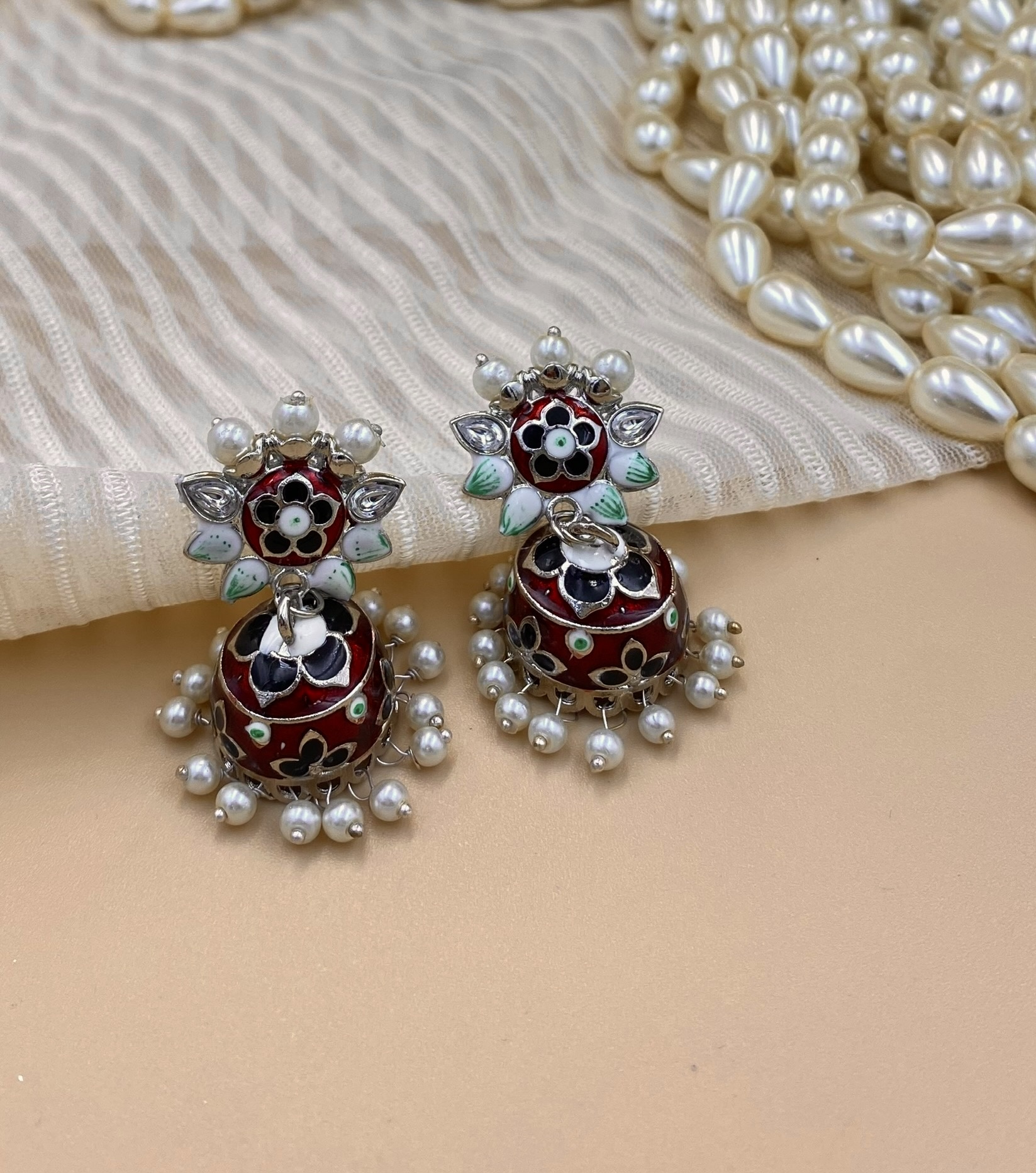 Meenakari 3 Mehroon Rangzaadi - A Miniature - Image 1