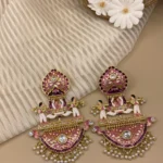 Jashn-e-Jamuni Palki - Mehendi Polish Enameled Doli Jhumka