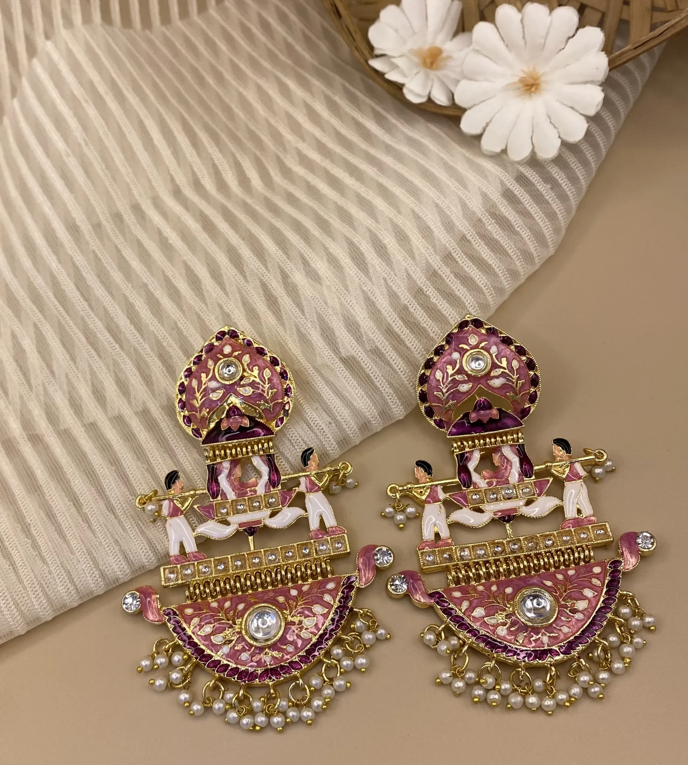 Mehendi Polish 18 Jashn-e-Jamuni Palki - Mehendi Polish Enameled Doli Jhumka - Image 1