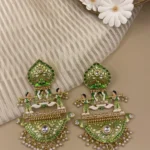 Jashn-e-Harini Palki - Mehendi Polish Enameled Doli Jhumka