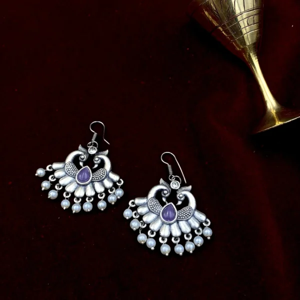 Mayur Nrityaki Amethyst - A Dance of Grace and Pearls