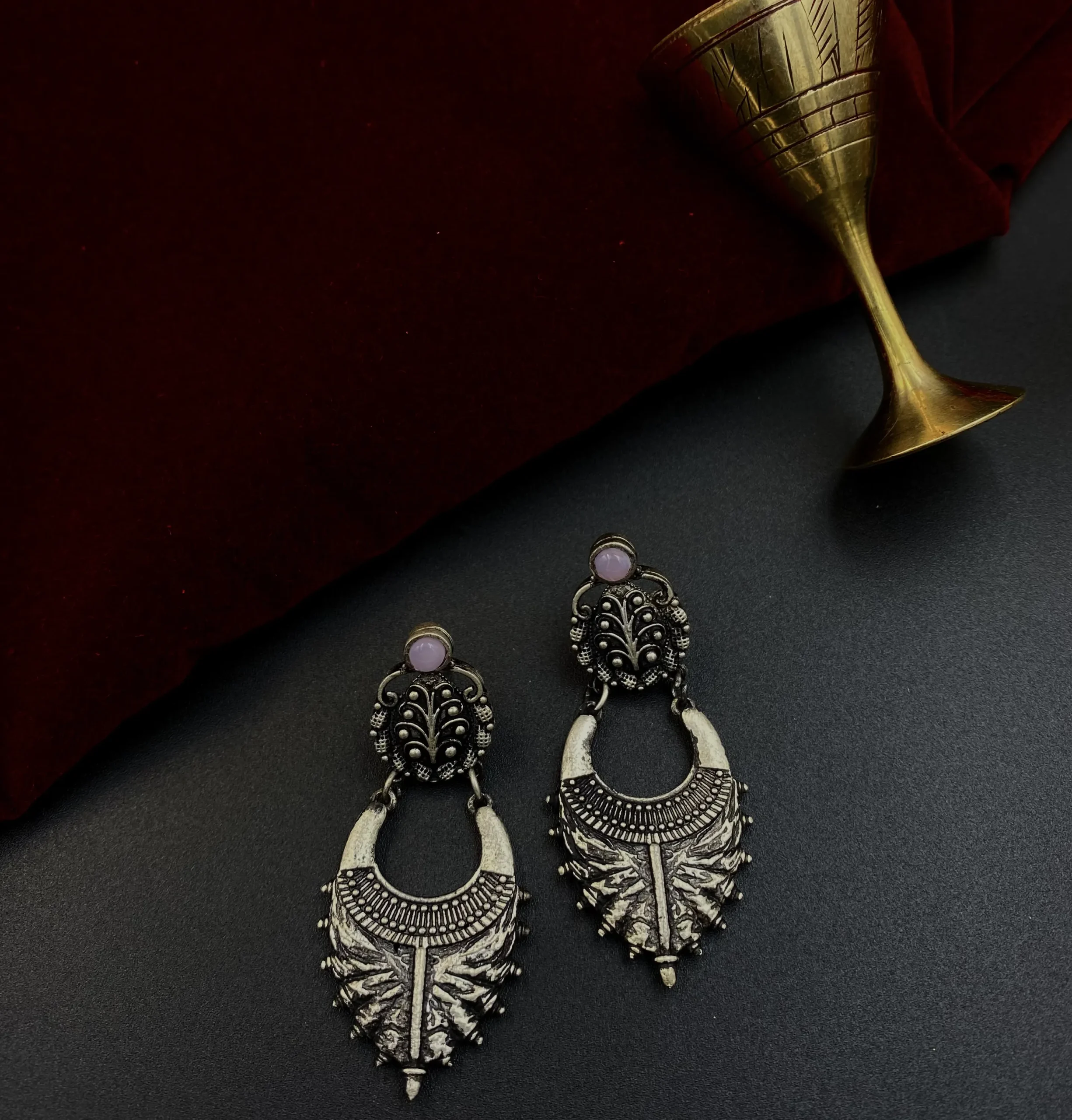 Oxidised 64 Nalini Bhairavi - A Lotus Bloom of Radiance - Image 1